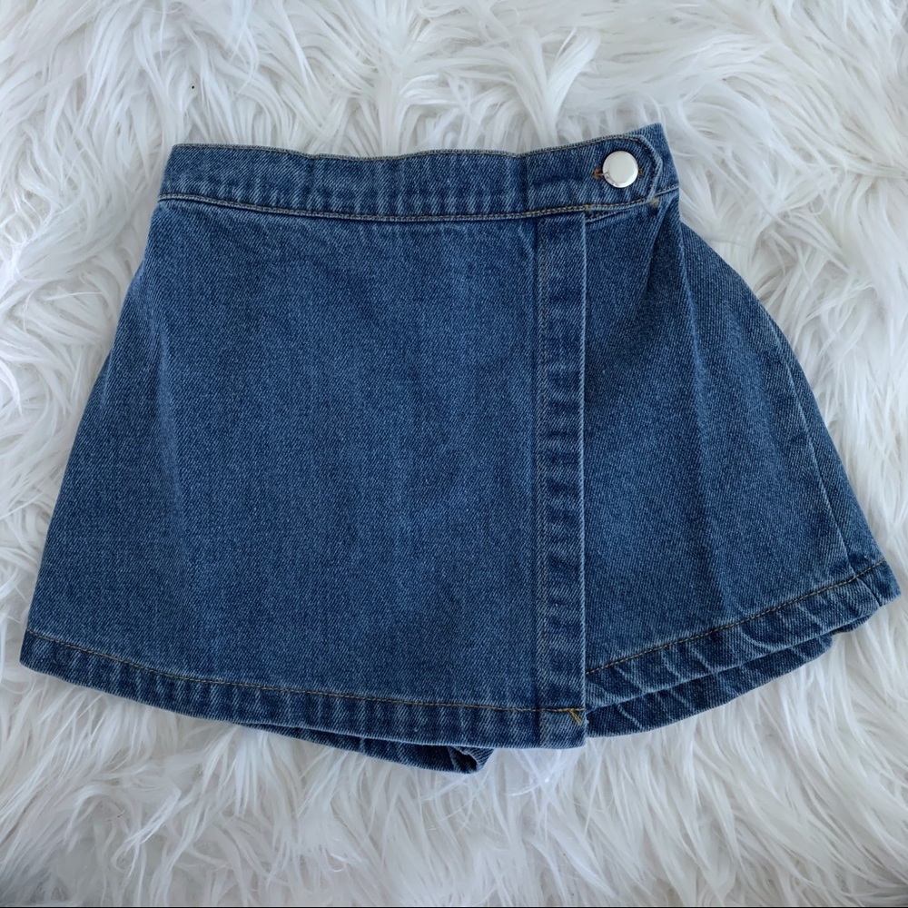 Denim skort